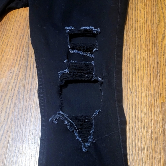 Hollister California Black Ripped Skinny Jeans - Size 9S (W29 L26) Short - Picture 4 of 12